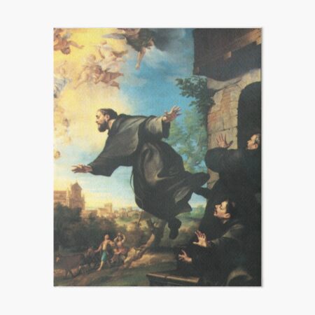 Saint Joseph of Cupertino, the Flying Saint Art Board Print