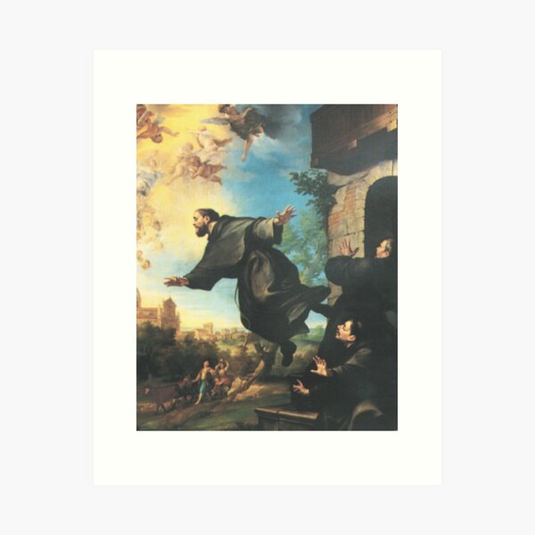 Saint Joseph of Cupertino, the Flying Saint Art Print
