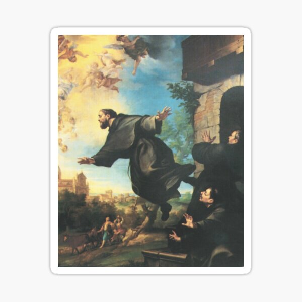 Saint Joseph of Cupertino, the Flying Saint Sticker