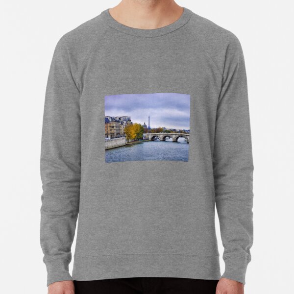 Pont Neuf View of Eiffel Tower Lightweight Sweatshirt