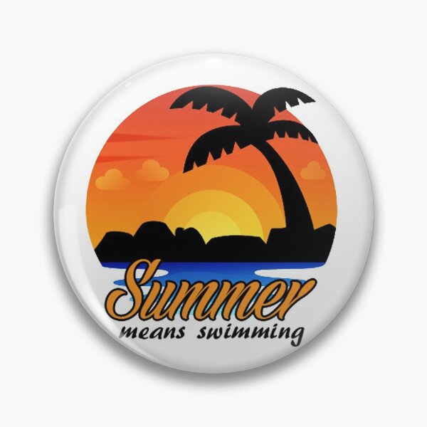 Item preview, Summer Means Swimming designed and sold by medbenCreation.