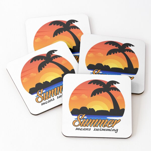 Item preview, Summer Means Swimming designed and sold by medbenCreation.