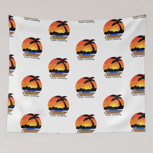 Item preview, Summer Means Swimming designed and sold by medbenCreation.