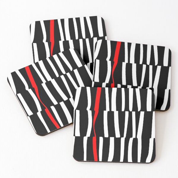 Item preview, blanco sobre negro con una pizca de ROJO designed and sold by LaurieKress.