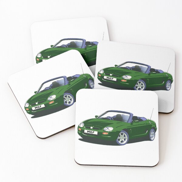 Item preview, MG Rover MGF car in British Racing Green  designed and sold by Webazoot Industries - Car Art.