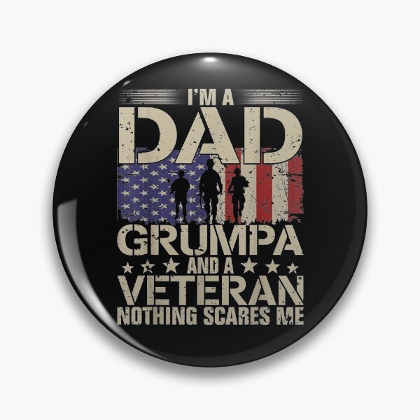 Item preview, Mens Vintage I'm A Dad Grumpa And A Veteran Funny Grandpa  designed and sold by laurader.