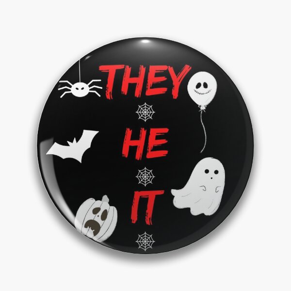 They/He/It Pronoun Badge Pin