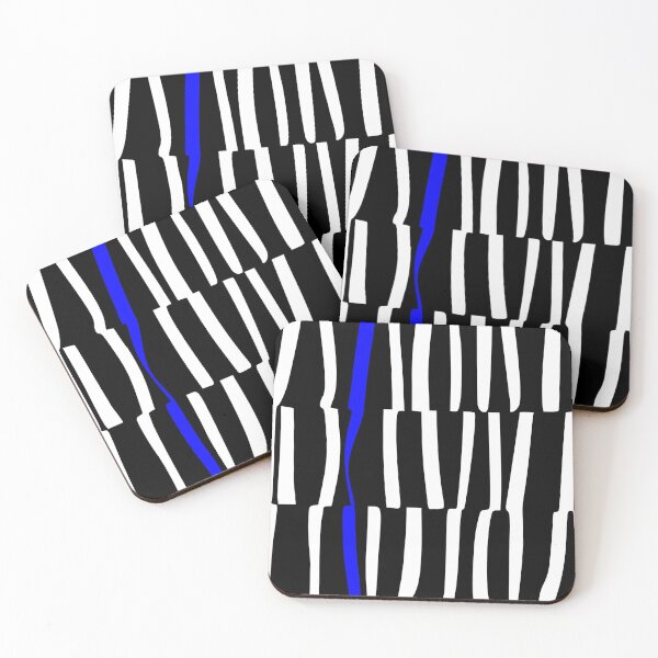 Item preview, blanco sobre negro con una pizca de AZUL designed and sold by LaurieKress.