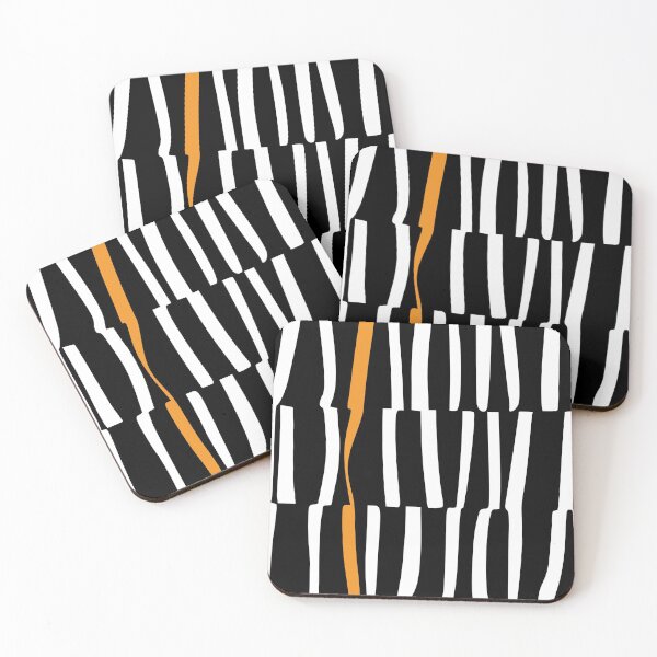Item preview, white ON black with a pinch of ORANGE designed and sold by LaurieKress.
