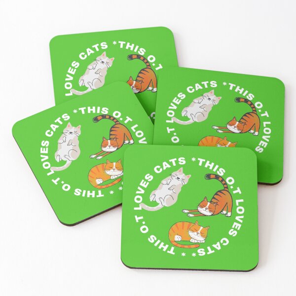 Item preview, Occupational Therapist loves cats designed and sold by PinkArtDesigns.