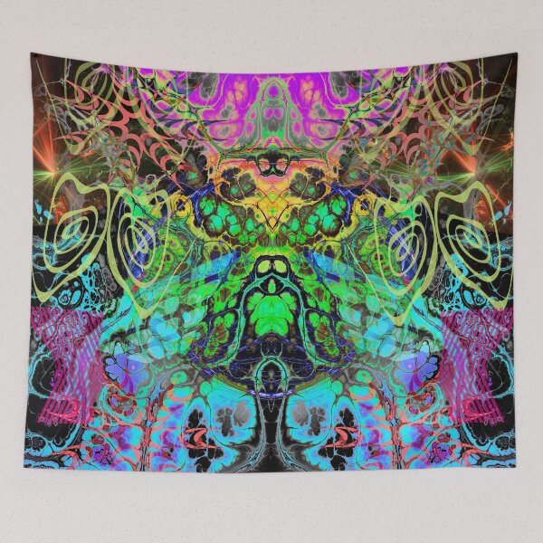 Item preview, Mosquito BIte (psychedelic, colorful, rainbow) designed and sold by Discordant Dreams Art.