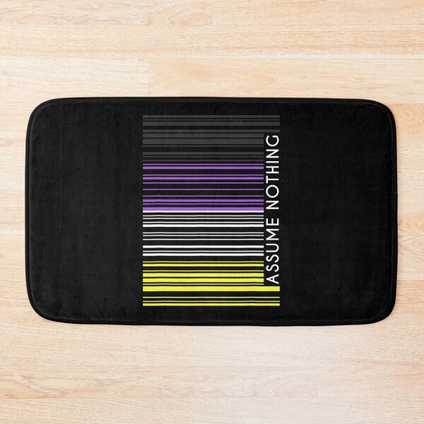 Item preview, Assume Nothing Nonbinary Flag Barcode Enby Genderqueer Lgbt designed and sold by DominicIHolland.