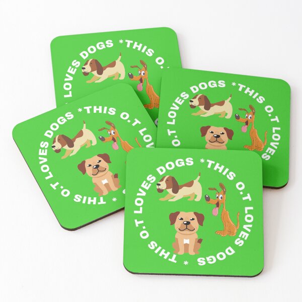 Item preview, Occupational Therapist loves dogs designed and sold by PinkArtDesigns.