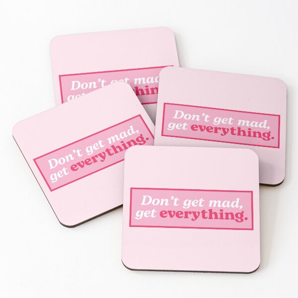 Item preview, Don't get mad, get everything. / in Hot Pink designed and sold by marina ralston.