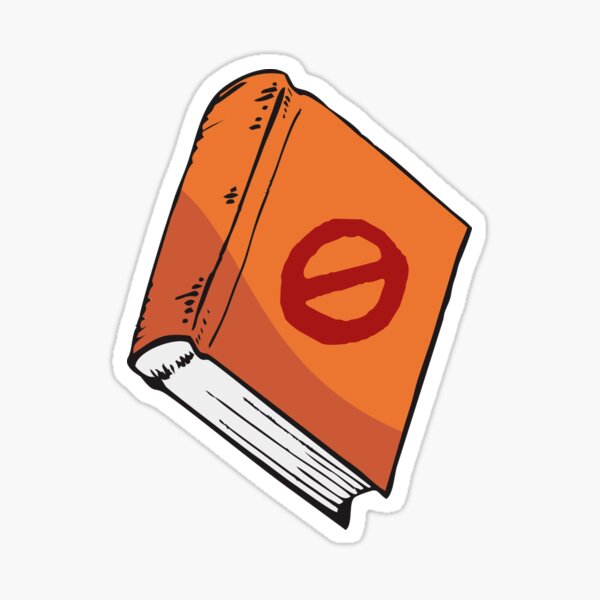 Livre orange - anime Sticker