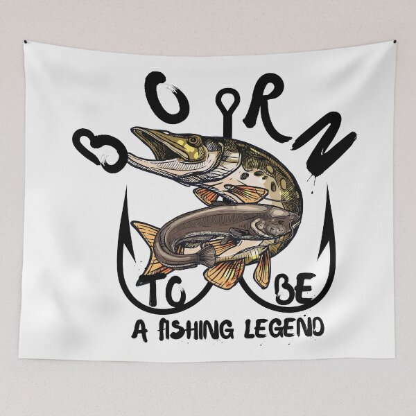 Item preview, Born To Be A Fishing Legend designed and sold by bahicharafe.