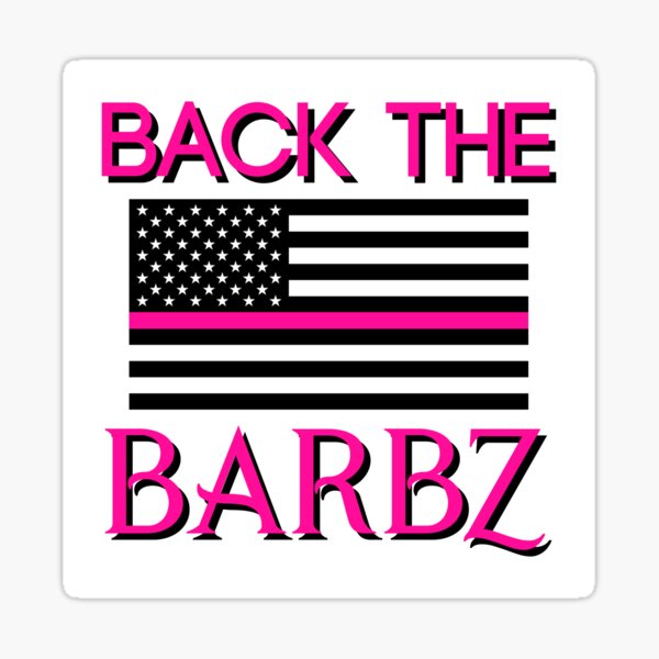 "BACK THE BARBZ " Sticker For Sale By Geoui | Redbubble