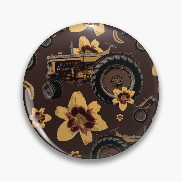 Item preview, Vintage Tractor and Daylily Pattern  designed and sold by cozycaroline.