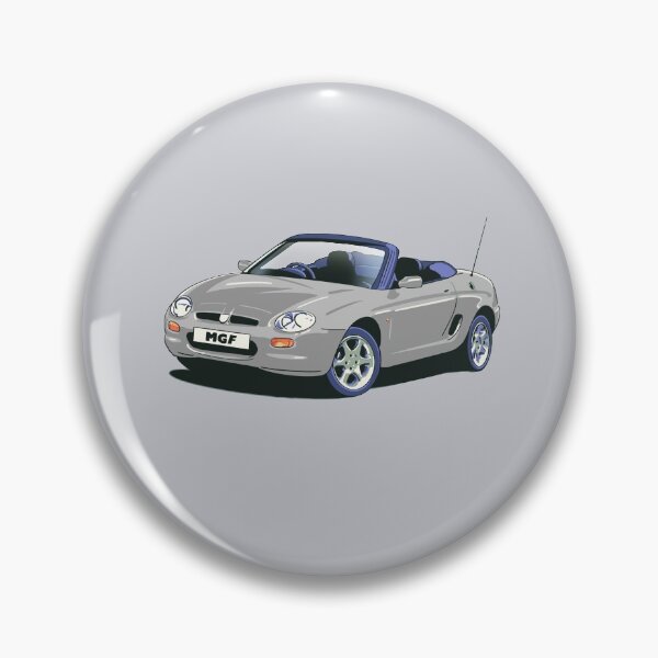 Item preview, MG Rover MGF convertible cabriolet car in Platinum Silver designed and sold by Webazoot Industries - Car Art.