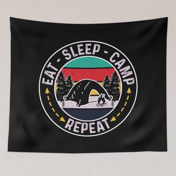 Item preview, Eat Sleep Camp Repeat - Camping Lover designed and sold by Peak Pine View.