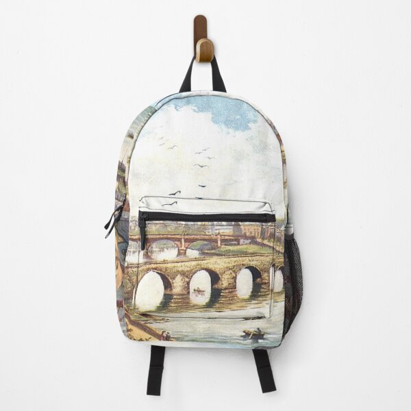 Item preview, Vintage Illustration of Dumfries, Scotland - Old & New Bridges designed and sold by yourscotland.