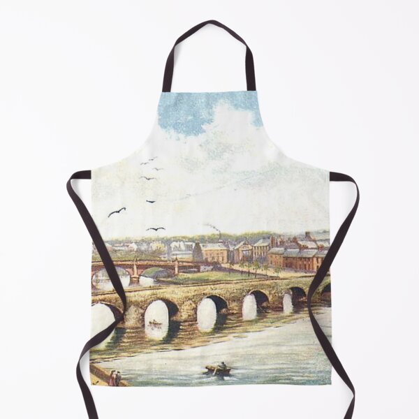 Item preview, Vintage Illustration of Dumfries, Scotland - Old & New Bridges designed and sold by yourscotland.