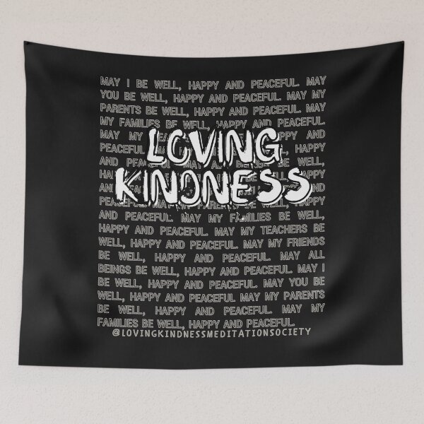 Item preview, Loving Kindness Meditation Yoga Mindful Metta Wish Blessing designed and sold by ariellewinegard.