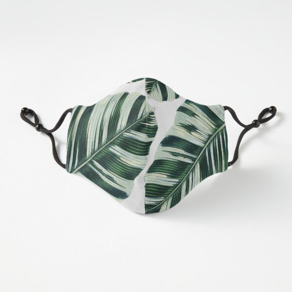 Hand Drawn Leaf Pattern Fitted 3-Layer