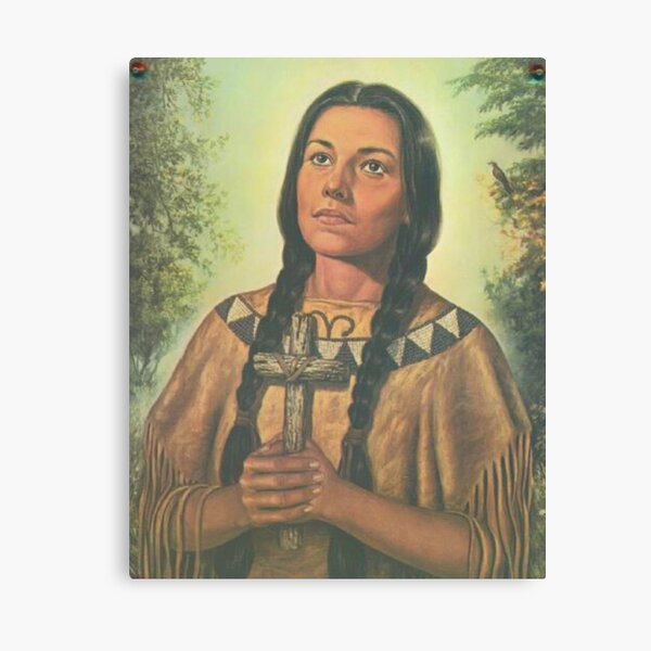 Saint Kateri Tekakwitha Lily of the Mohawks Canvas Print