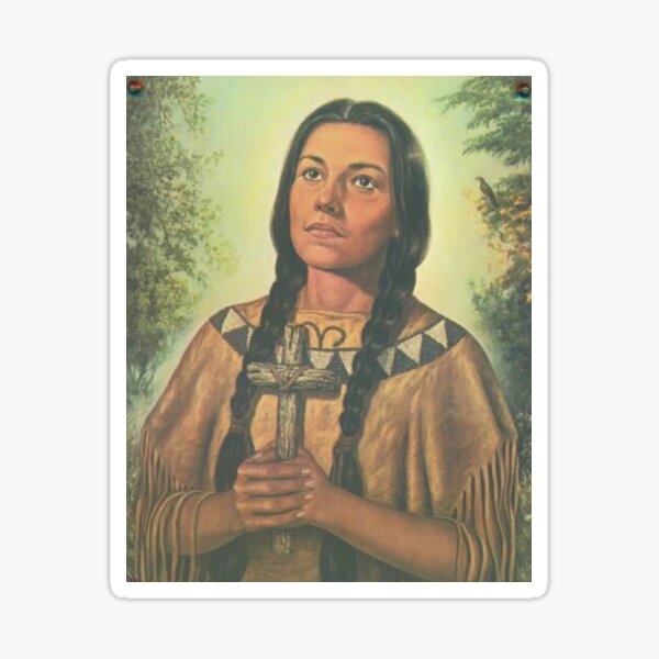 Saint Kateri Tekakwitha Lily of the Mohawks Sticker