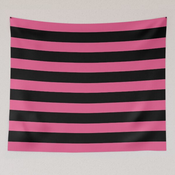 Item preview, Pink & Black Stripes Pattern designed and sold by Athlara.