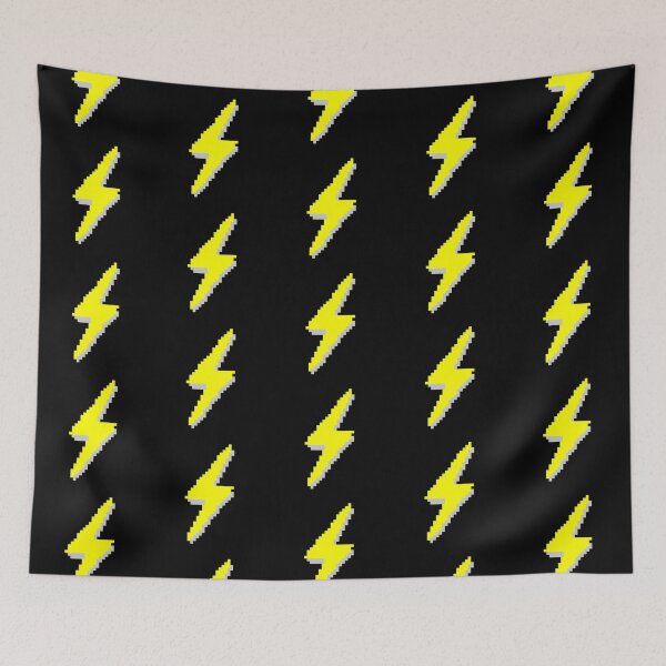Item preview, Yellow Lightning Bolt Pixel designed and sold by gambarin-art.