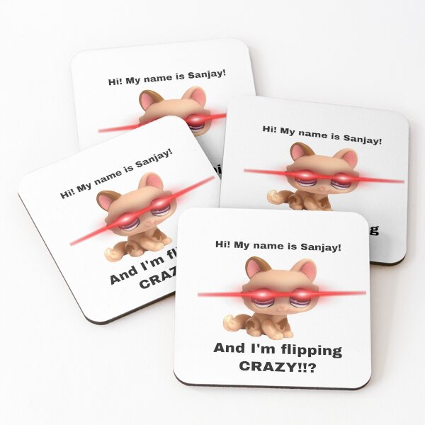 Item preview, Littlest pet shop hi my name is Sanjay and I’m flipping crazy meme designed and sold by dyslsexyia.