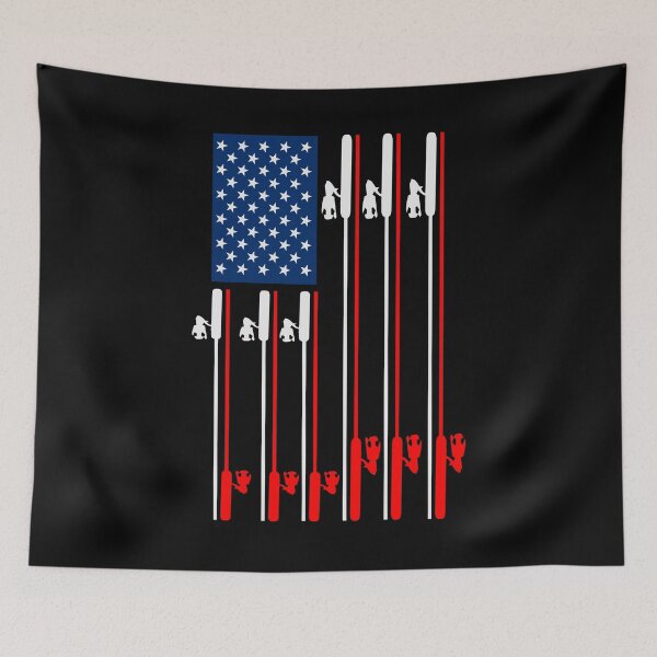 Item preview, Fishing rod American Flag designed and sold by Apoorv Choudhary.