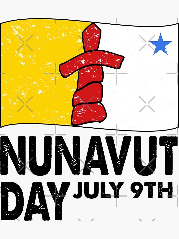Disover Nunavut Day July 9th Sticker