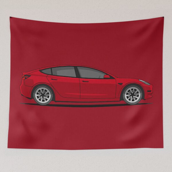 Item preview, Red American Electric Sedan designed and sold by Small Cars Shop.