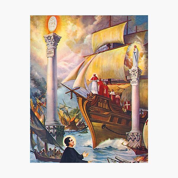 Vision of Sant John Bosco Photographic Print