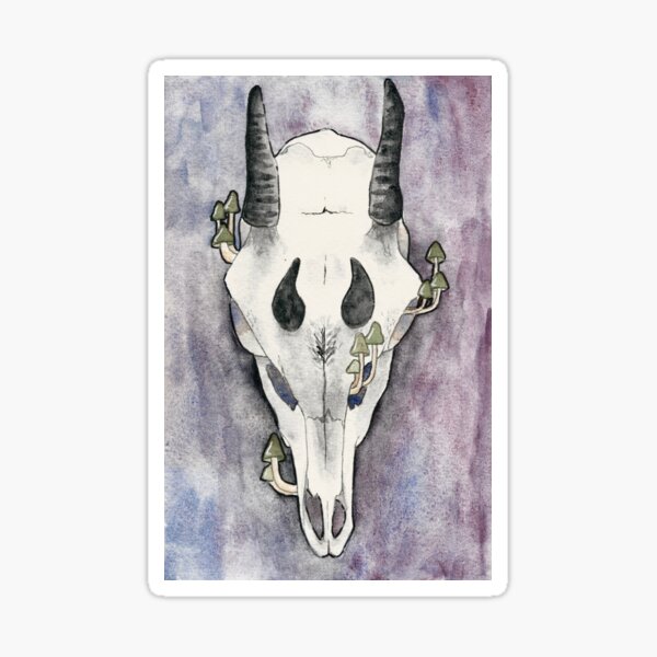 antelope skull (memento mori) Sticker