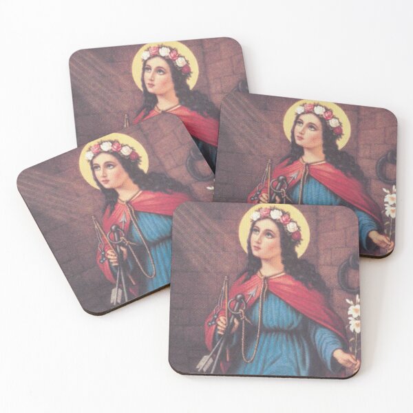 Saint Philomena Coasters (Set of 4)