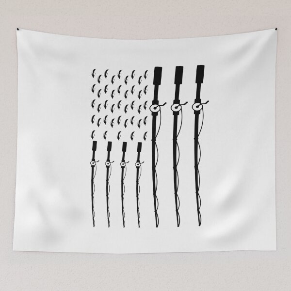 Item preview, Fishing rod American Flag designed and sold by Apoorv Choudhary.