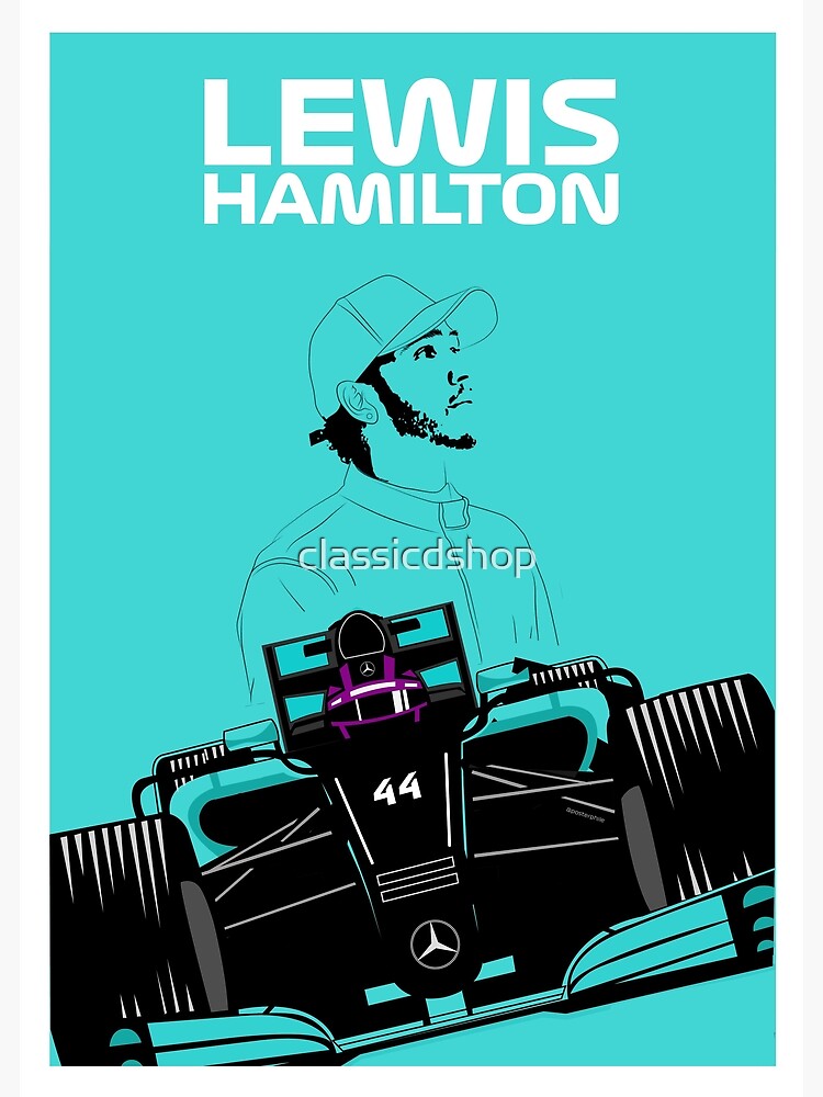 LH44 Sir Lewis Hamilton Poster by DeVerviers - Pixels