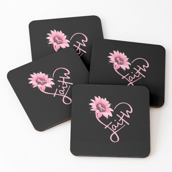 Item preview, Pink Ribbon Sunflower Faith Breast Cancer Awareness Gifts  designed and sold by janyceestu.