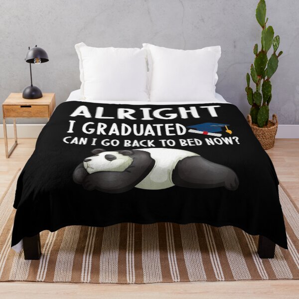 Item preview, Alright I Graduated Can I Go Back To Bed Now Funny Panda  designed and sold by laurader.