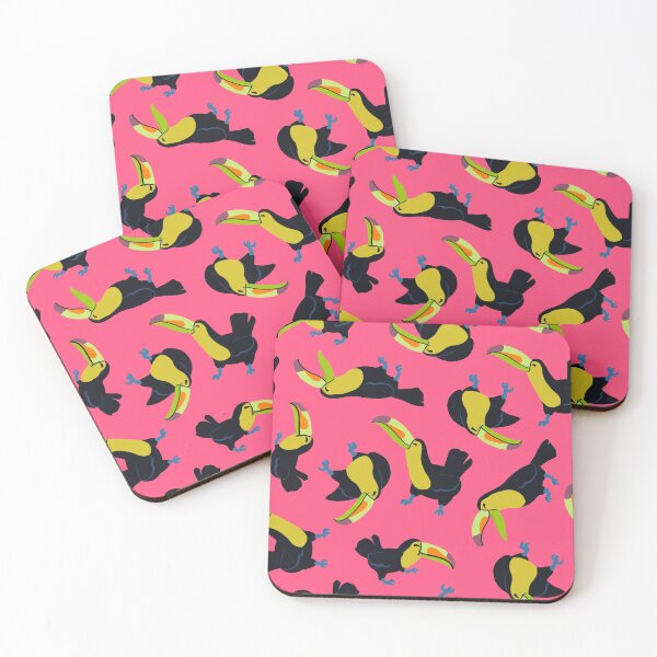 Item preview, Happy toucans - pink designed and sold by scribbli.