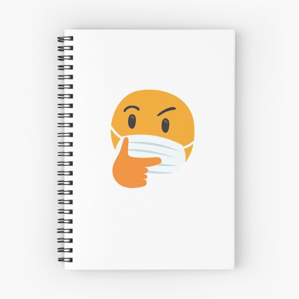 Item preview, Smiley perplexed with a face mask designed and sold by Heritees.