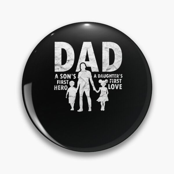 Item preview, Mens Dad A Sons First Hero A Daughters First Love Fathers Day  designed and sold by laurader.