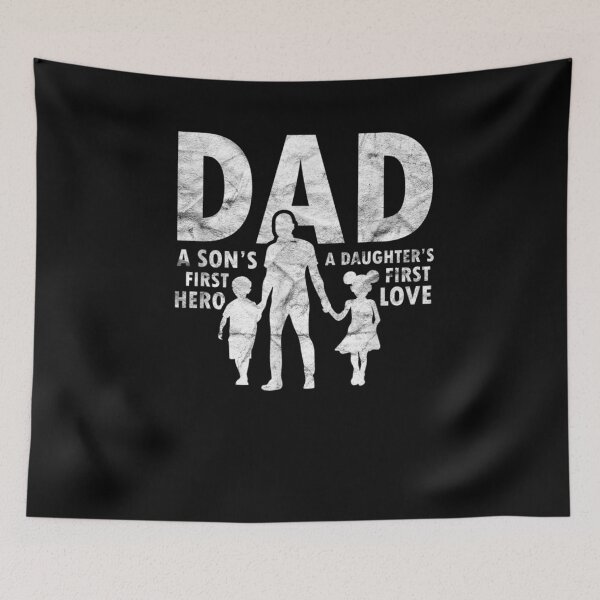 Item preview, Mens Dad A Sons First Hero A Daughters First Love Fathers Day  designed and sold by laurader.