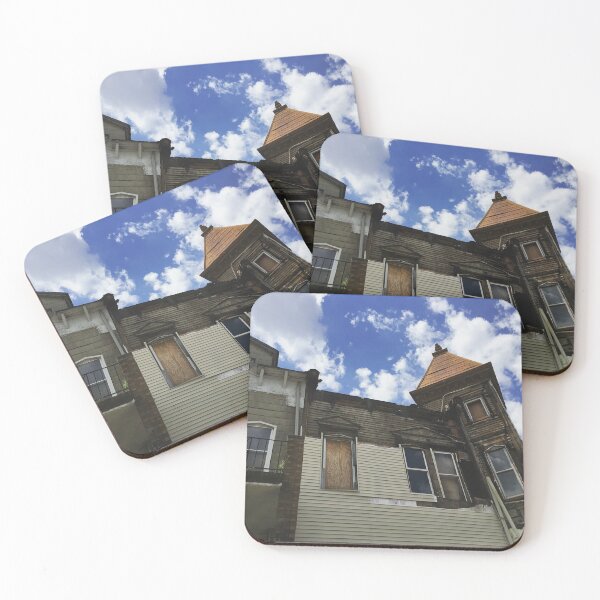 Item preview, Edificio abandonado contra el cielo azul en Ridgewood, Brooklyn designed and sold by Hether McCuistion.