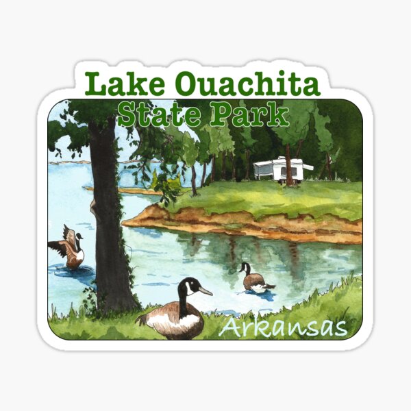 Vista previa del artículo con la obra «Parque estatal del lago Ouachita, Arkansas», diseñado y vendido por MMc Buck.