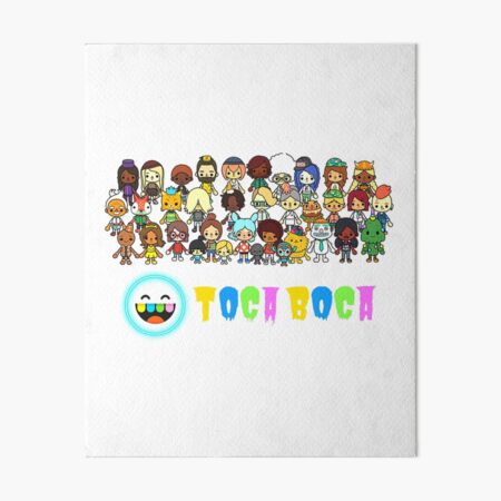 toca boca and gacha life Mounted Print for Sale by kader011